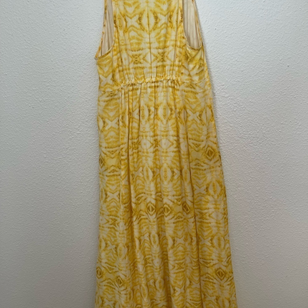 Dil Maxi Yellow Front Tie Dress View 5